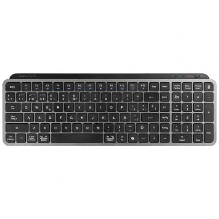 Teclado Compacto Inalámbrico por Bluetooth Mars Gaming MK-SILENKEYS/ Negro