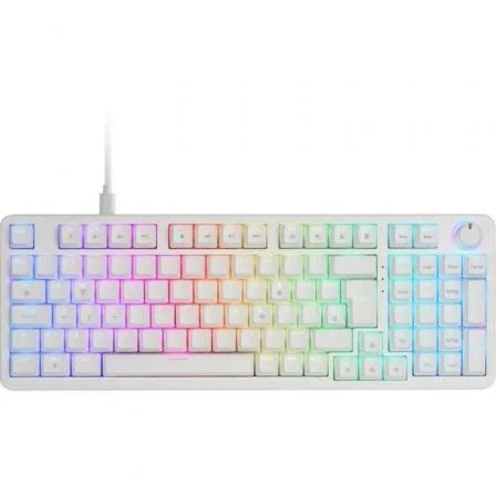 Teclado Gaming Mecánico Mars Gaming MKPROBES/ Switch Azul/ Blanco